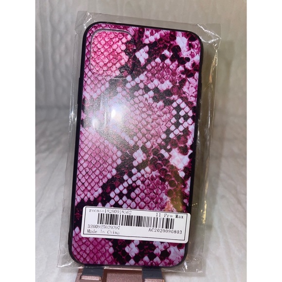 Pink Snakeskin Print iPhone 11 Pro Max Case 💖 - Picture 11 of 17